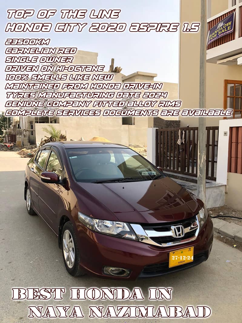 Honda City Aspire 2020 1.5 Auto Prosmatec i-Vtec top of the line 13