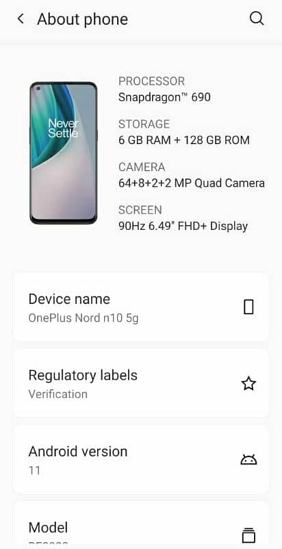 OnePlus Nord n10 5g 4