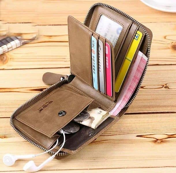 Men leather wallet home Delivery available 2