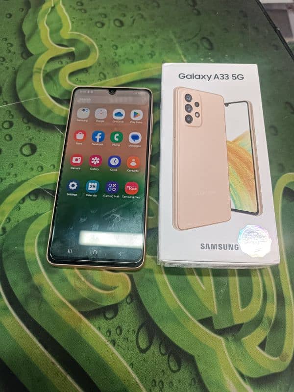 Samsung Galaxy A33 condition 10 off 10 PTA approved original box sat h 3