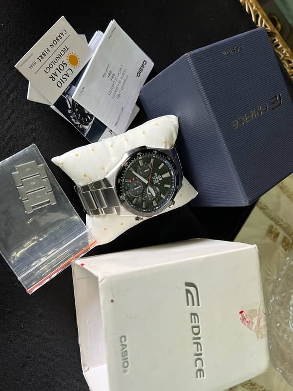 casio edifice watch solar powered 6