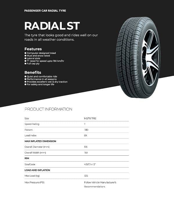 GTR 145/70/R12 (4tyres 36000) 0