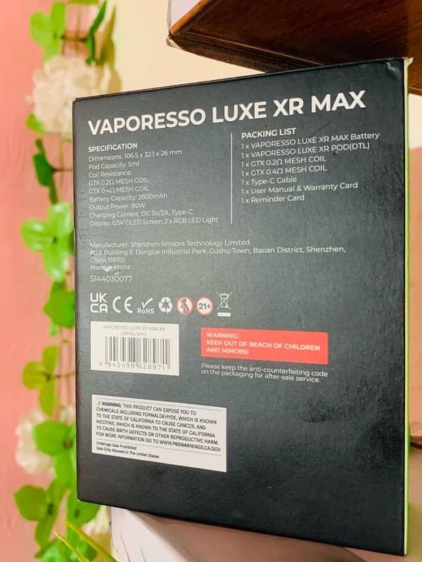 VAPORESSO LUXE XR MAX 03094735433 6