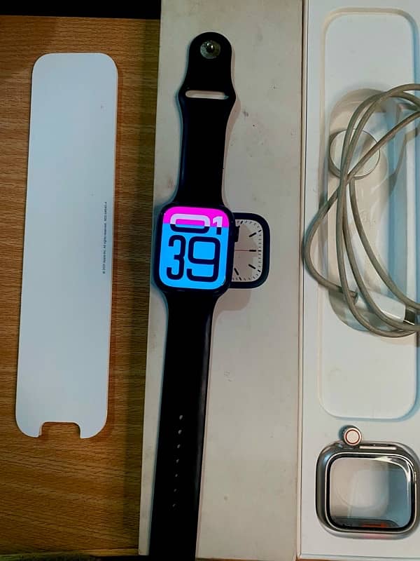 Apple Watch Series 7 45mm Midnight GPS 93% Health Excellent condition 0