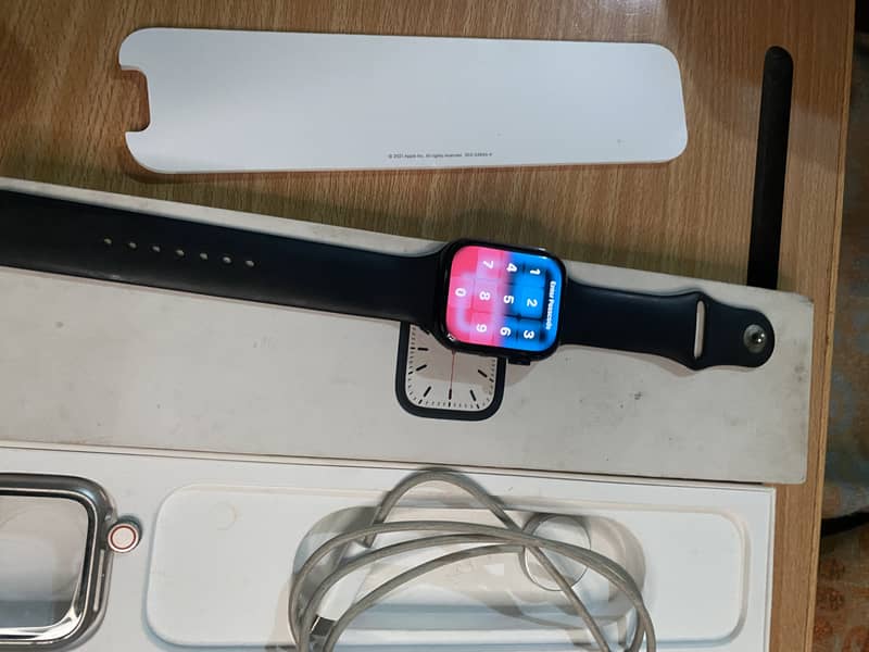 Apple Watch Series 7 45mm Midnight GPS 93% Health Excellent condition 7