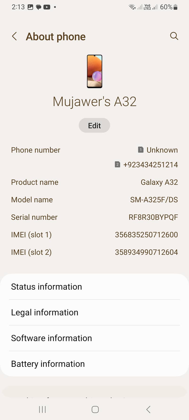 Samsung Mobile A32 5