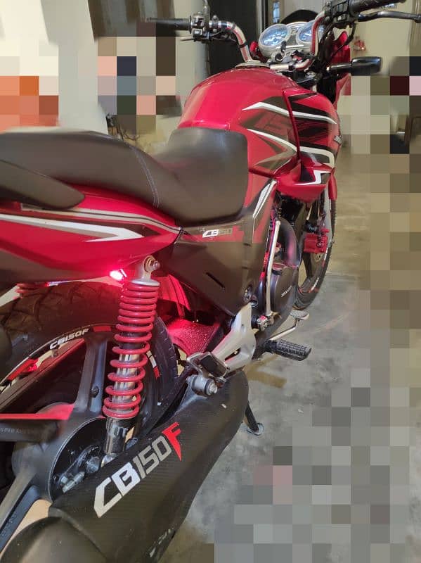 Honda CB150f Red, 2020 model. Islamabad registered 3