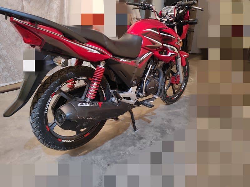 Honda CB150f Red, 2020 model. Islamabad registered 5