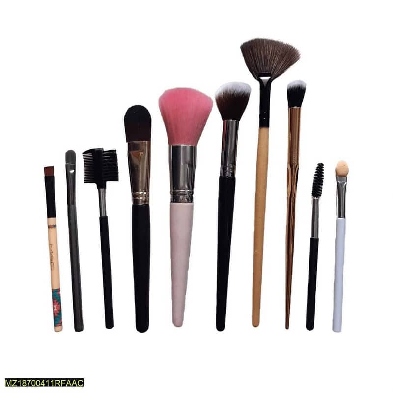 Makeup Brush Set, Set of 10 2