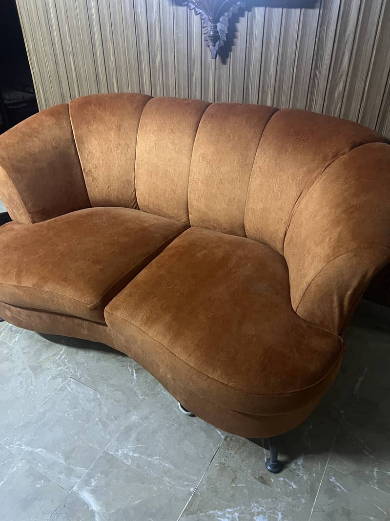 Rust Colour 2 seater sofa dewan 0