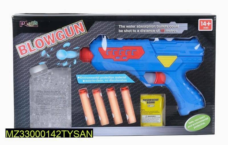 Blow GUN With Bubbles & Bullets 0