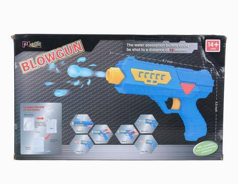 Blow GUN With Bubbles & Bullets 1