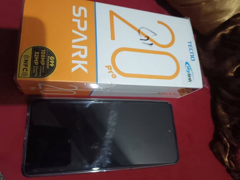 Techno spark 20pro in very 10 months warranty full paking 6