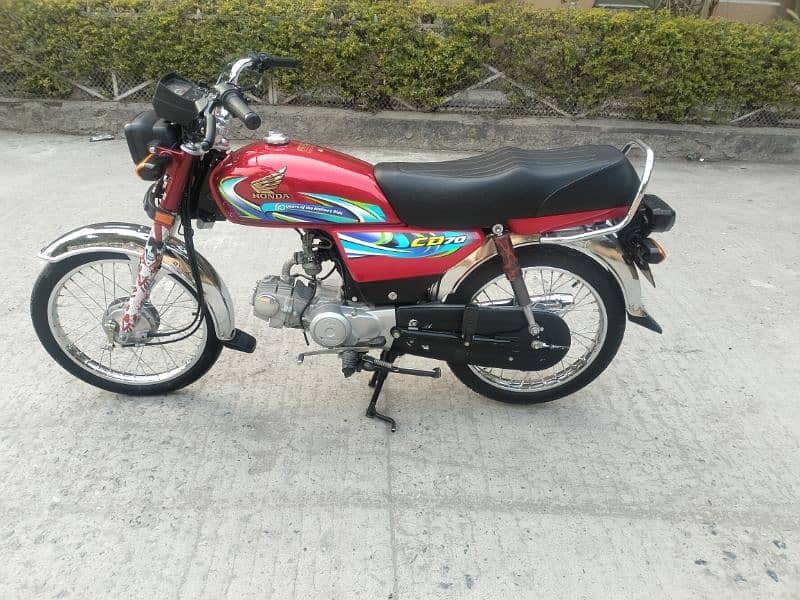 Honda CD70 model 2024 Rawalpindi number 03055228242 10