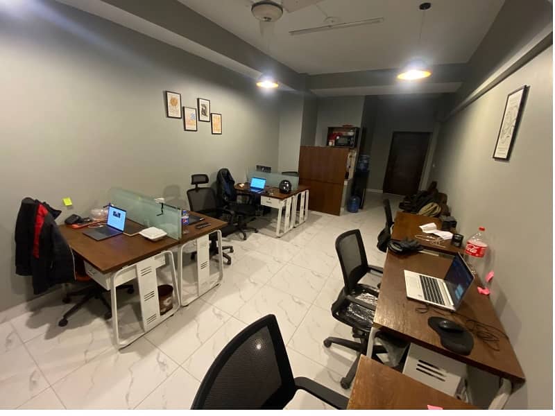 Fully Furnished Area 470 square Feet Brand New Corporation Office Available For Rent in Gulberg 3 Lahore 1