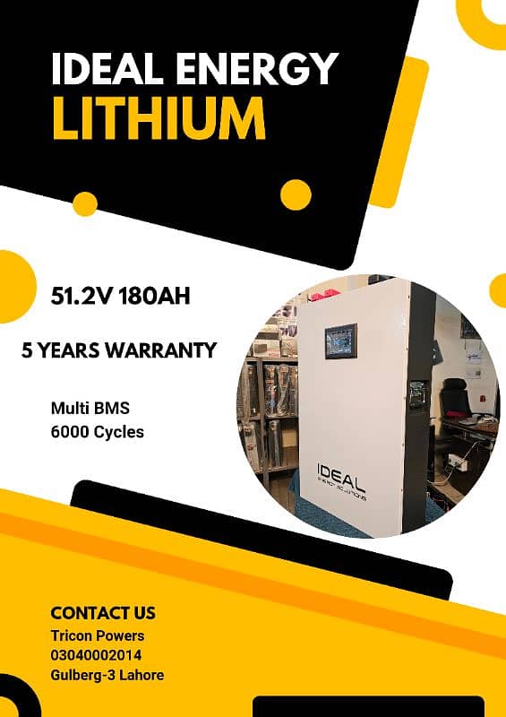 Lithium Battery 48v 180Ah Brand New 5 Years Warranty 0