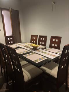 Eight Seater Dining Table | 8 Chair | Solid Wood | Brand New | Luxury