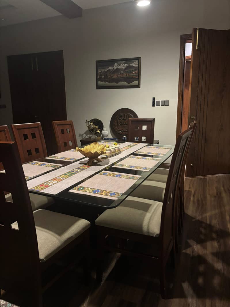 Eight Seater Dining Table | 8 Chair | Solid Wood | Brand New | Luxury 1