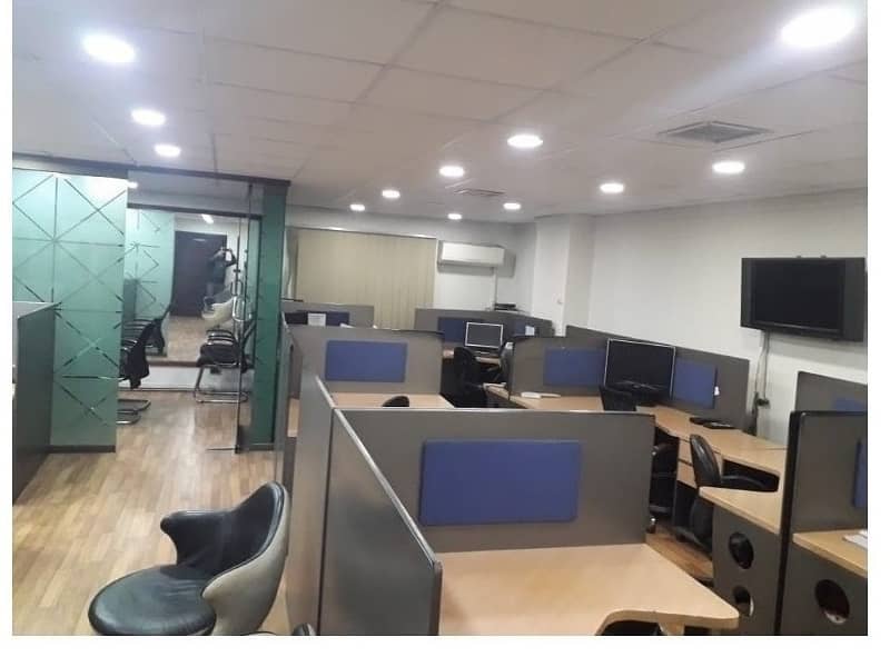 Fully Furnished Area 850 Square Feet Office Available For sale Real Pictures In Main Boulevard Road Gulberg 3 Lahore 4