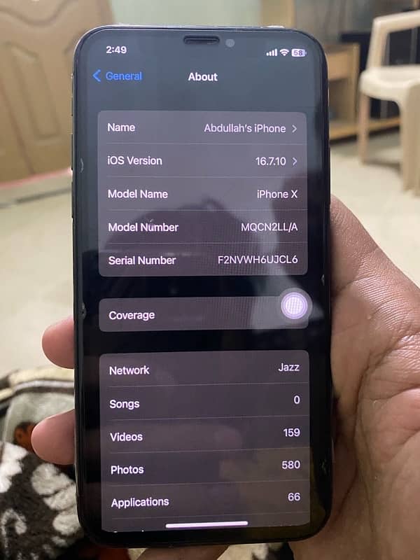 iPhone X PTA Approved (256GB) 2