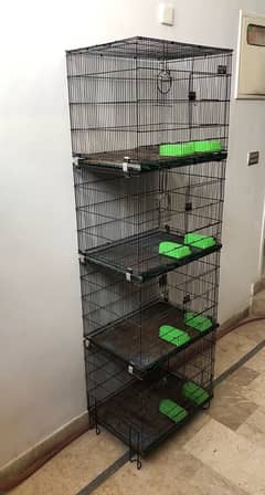 4 portion foldable cage