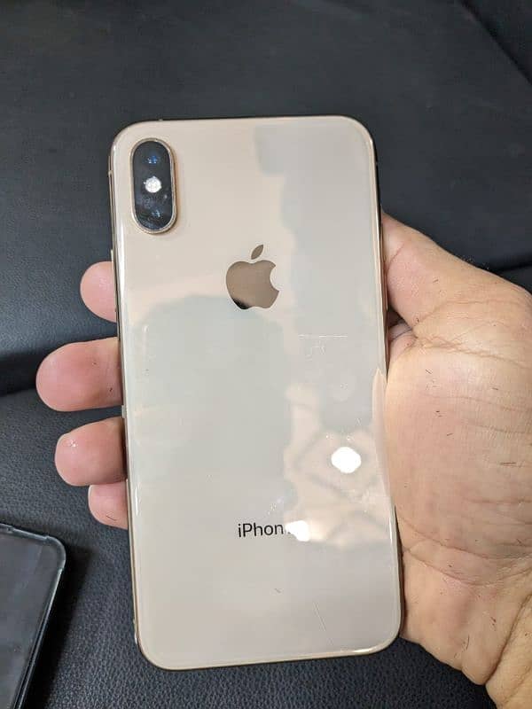 iphone xs 64gb dual Sim PTA approved gold color 1