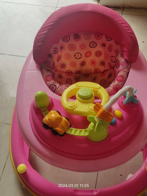 baby high chair and walker 4