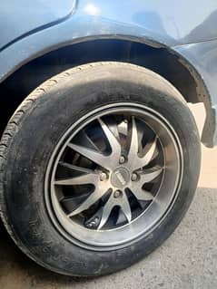 15 inch 7 jj 4 nuts best, Civic Alto Corolla Cultus Charade Mira etc