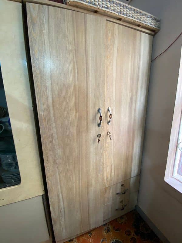 2 door wardrobe new condition 0