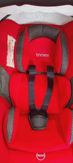 Tinnies Baby Carry Cot Plus Car Seat Red