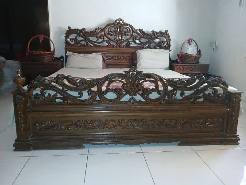 wooden bed dramatic 1