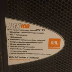 Original JBL JRX 100 speakers/subwoofers with built in amp