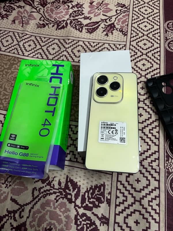 infinix Hot 40 20 days used Complite box 5