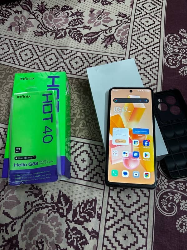 infinix Hot 40 20 days used Complite box 6