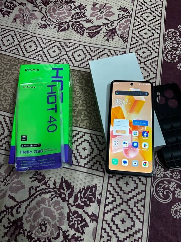 infinix Hot 40 20 days used Complite box 7