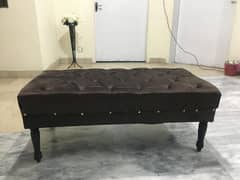 4 seater sethi set | light weight | dark brown colour