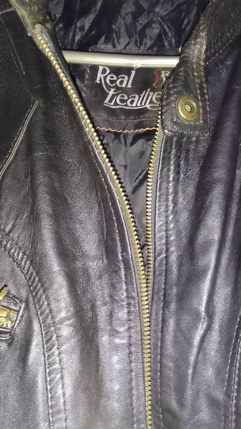 Real leather jacket for men large size 0