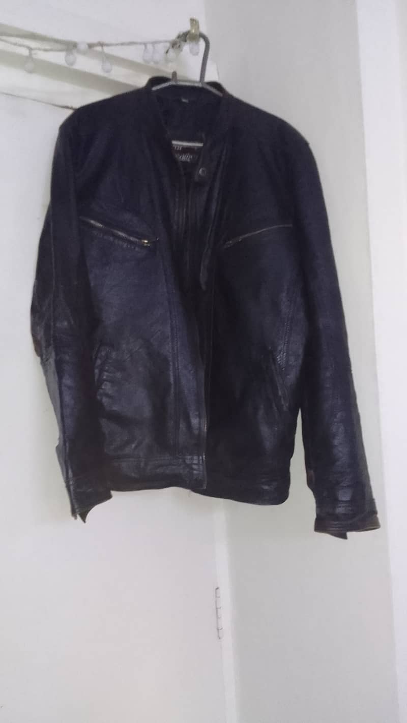 Real leather jacket for men large size 2