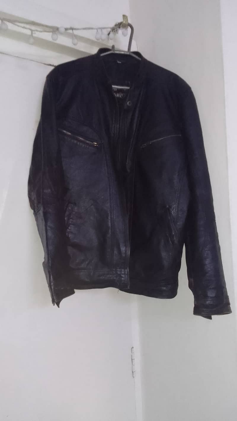 Real leather jacket for men large size 3