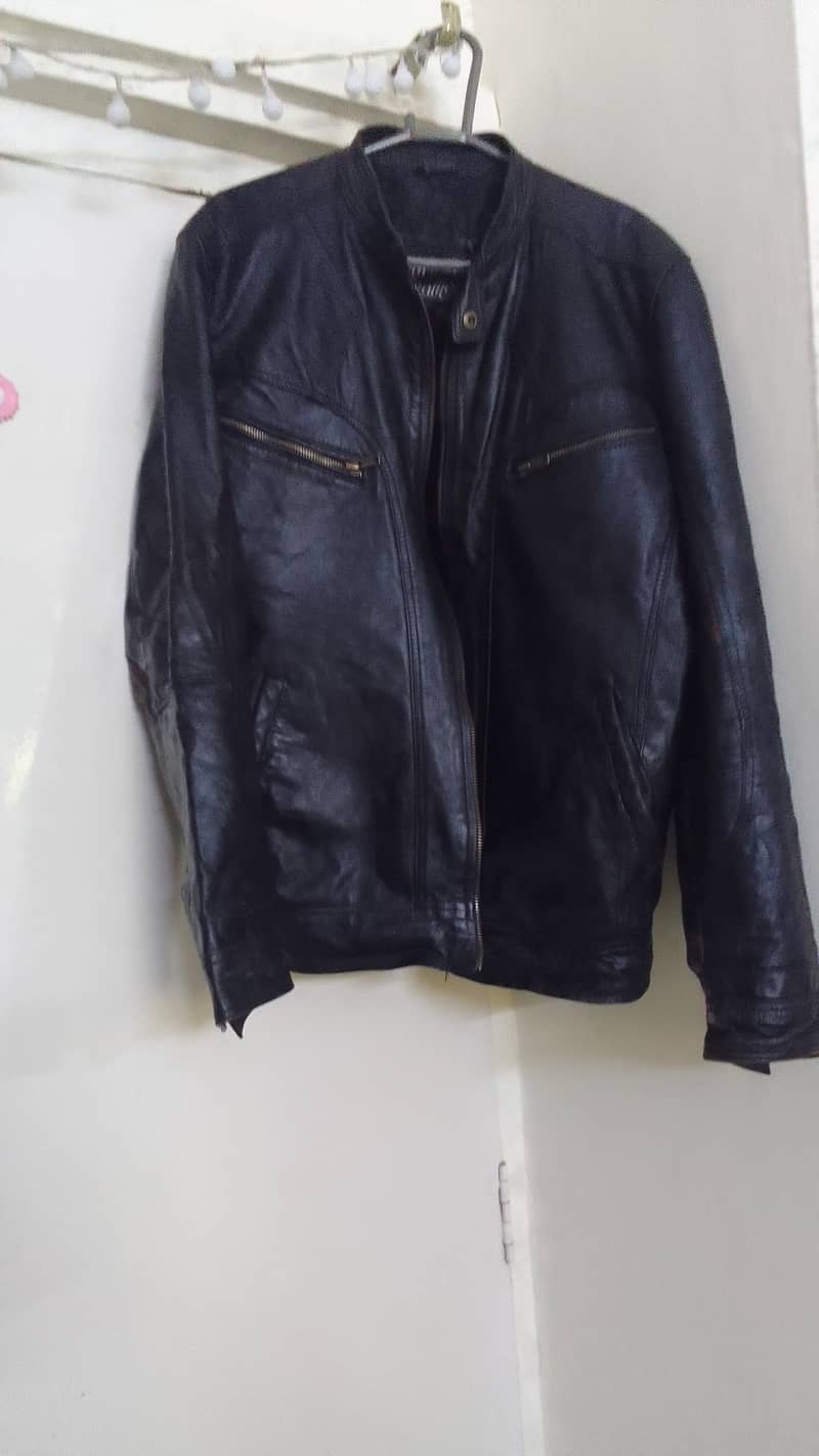 Real leather jacket for men large size 5