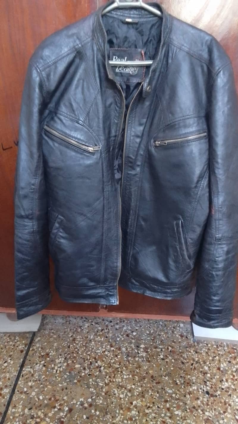 Real leather jacket for men large size 6