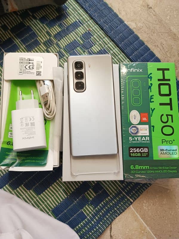 Infinix hot 50 plus 8+8 256 gb complete saaman 0