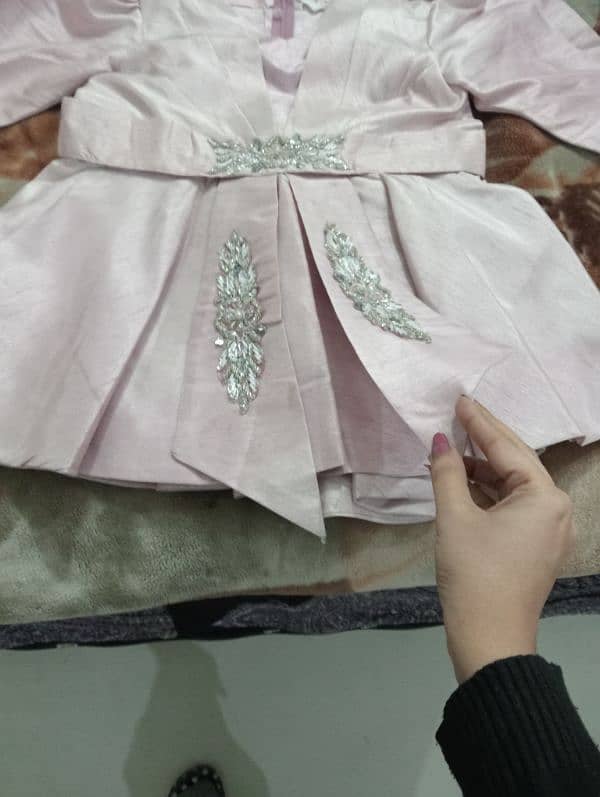 stone work dress for 6 to 8 years baby girl 2