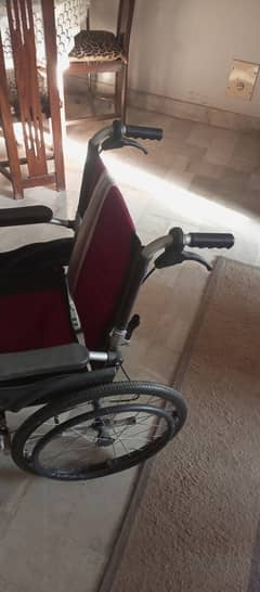 Slightly used  Aluminum wheel chair