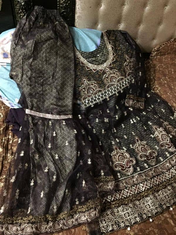 Girls frock and Sharara 2