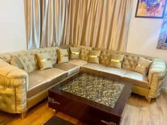 7,seater Lshape sofa set excellent condition