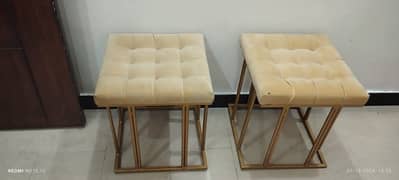 2 stools in camel clr