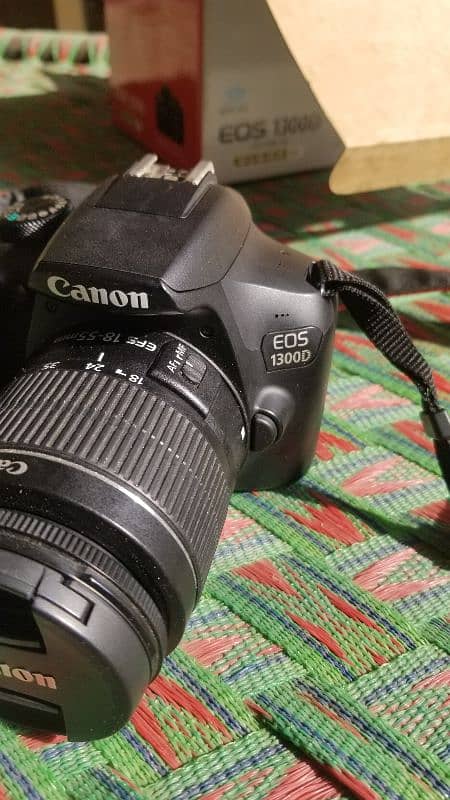 Canon 1300d 18-55mm lens plus 32 GB Card plus Camera Bag 4