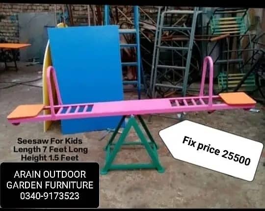 Seesaw/Swing/Jhola/Slide/Park swing/Steel Swing/Woode swing 7