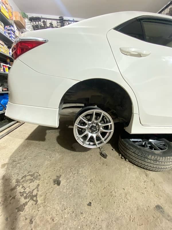 ALLOY RIMS universal 5 ntus for corolla  honda  and so on 9